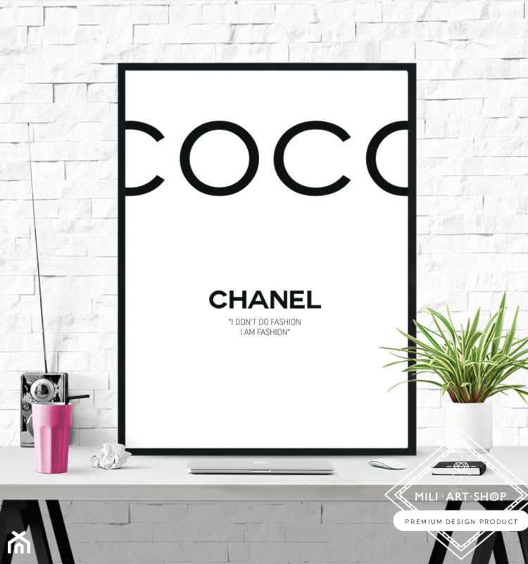 Plakat Coco Chanel - zdjęcie od mili.art.shop - Homebook