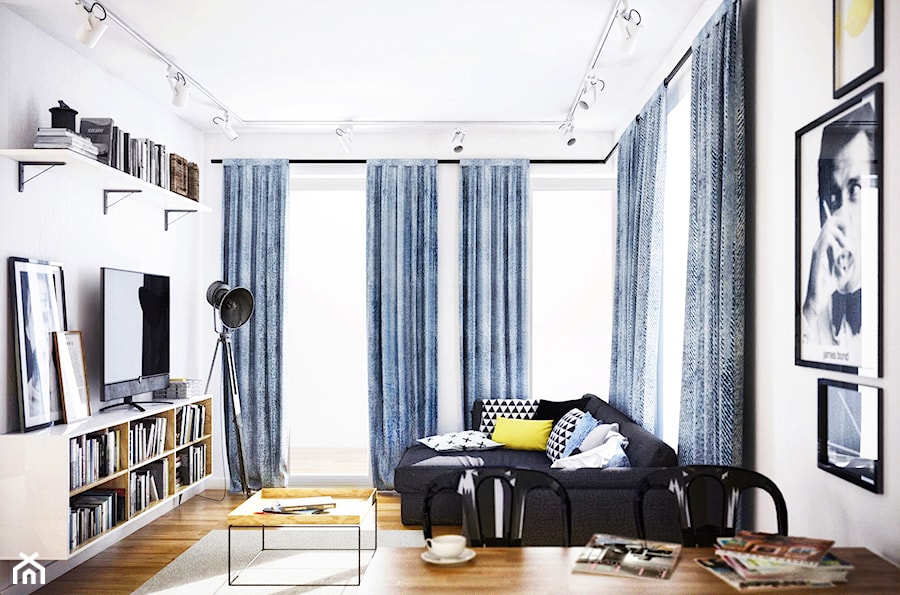 #01 Mieszkanie w Krakowie - Salon, styl industrialny - zdjęcie od BOLD Design