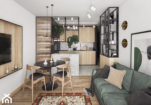 #21 Mieszkanie w Warszawie - Salon, styl industrialny - zdjęcie od BOLD Design