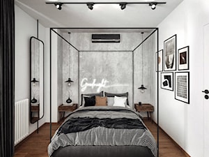#24 Mieszkanie w Warszawie - Sypialnia, styl industrialny - zdjęcie od BOLD Design