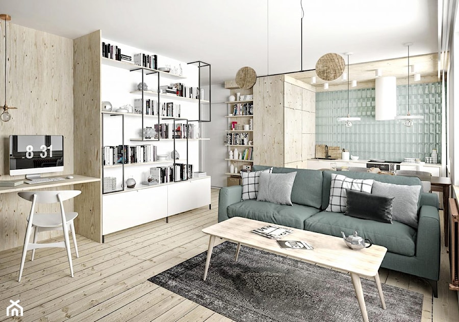 #19 Apartament we Wrocławiu - Salon, styl skandynawski - zdjęcie od BOLD Design