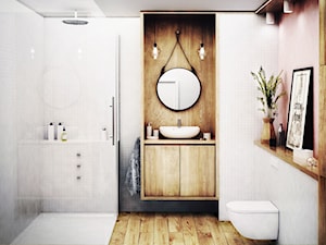 #02 Mieszkanie w Białymstoku - Średnia bez okna łazienka, styl skandynawski - zdjęcie od BOLD Design