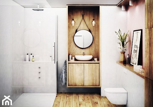 #02 Mieszkanie w Białymstoku - Średnia bez okna łazienka, styl skandynawski - zdjęcie od BOLD Design