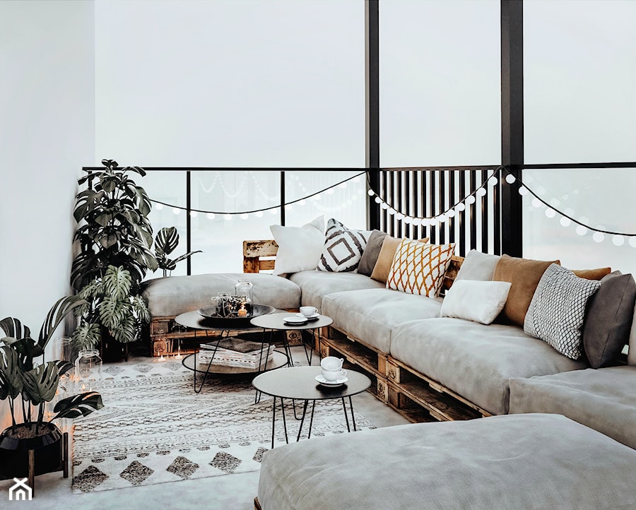 #24 Mieszkanie w Warszawie - Taras, styl skandynawski - zdjęcie od BOLD Design