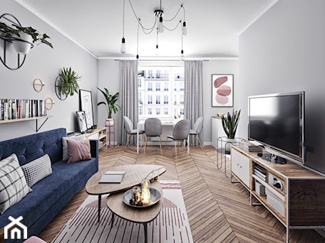 Aranżacje wnętrz - Salon: #16 Projekt mieszkania na Mokotowie - Salon, styl skandynawski - BOLD Design. Przeglądaj, dodawaj i zapisuj najlepsze zdjęcia, pomysły i inspiracje designerskie. W bazie mamy już prawie milion fotografii!