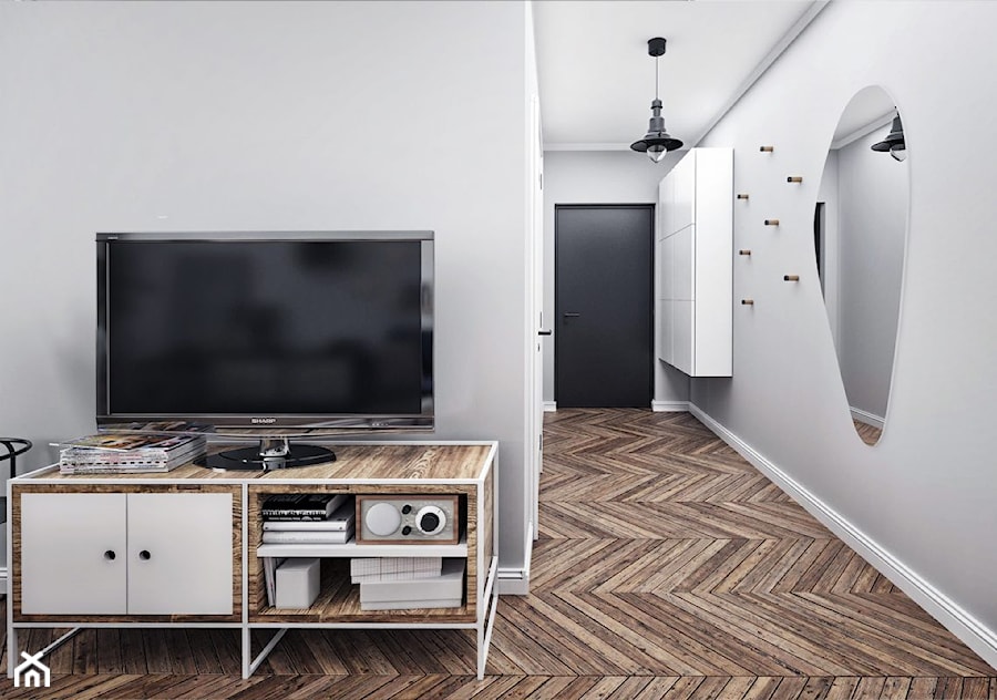 #16 Projekt mieszkania na Mokotowie - Hol / przedpokój, styl skandynawski - zdjęcie od BOLD Design