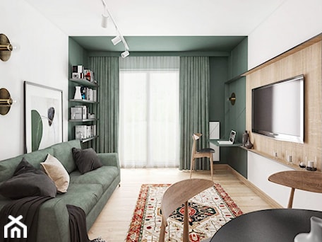 Aranżacje wnętrz - Salon: #21 Mieszkanie w Warszawie - Salon, styl industrialny - BOLD Design. Przeglądaj, dodawaj i zapisuj najlepsze zdjęcia, pomysły i inspiracje designerskie. W bazie mamy już prawie milion fotografii!