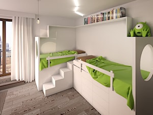 Luksusowy apartament - Średni biały pokój dziecka dla dziecka dla nastolatka dla chłopca dla dziewczynki - zdjęcie od Bazylikon