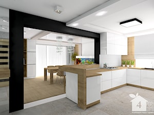 Projekt aranżacji wnętrza - Kuchnia, styl nowoczesny - zdjęcie od 4 Pory Domu