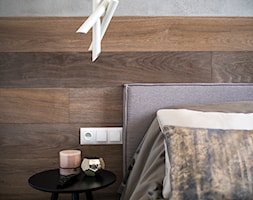 Concept Design Wnętrza #2 - Mała szara sypialnia - zdjęcie od Piotr Arnoldes - Homebook
