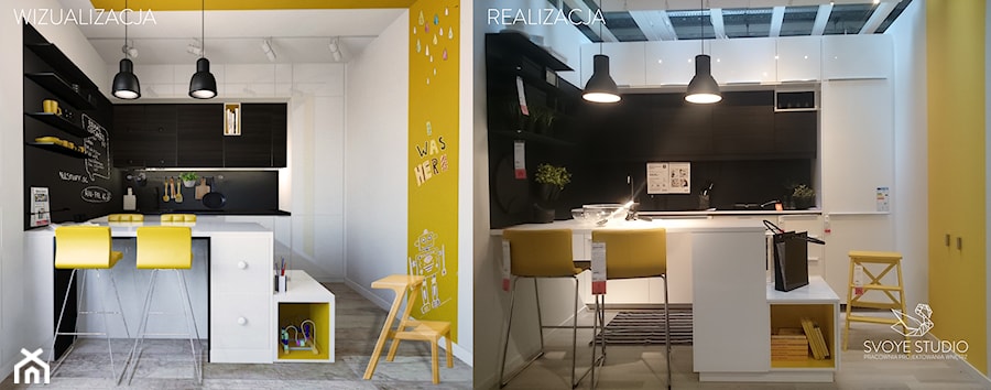 Projekt konkursowy IKEA POZNAŃ - Kuchnia, styl skandynawski - zdjęcie od SVOYE STUDIO