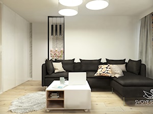 PIŁA I WINCENTEGO WITOSA I MIESZKANIE 35 m2 - Średni biały salon, styl nowoczesny - zdjęcie od SVOYE STUDIO