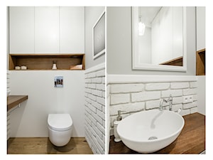 Woronicza - Mała łazienka, styl nowoczesny - zdjęcie od Qbik Design