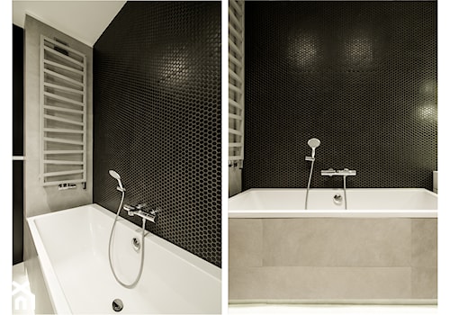 Kłobucka - Mała średnia łazienka, styl nowoczesny - zdjęcie od Qbik Design