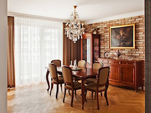 Osiedle Verdis - Średnia szara jadalnia jako osobne pomieszczenie, styl tradycyjny - zdjęcie od Qbik Design