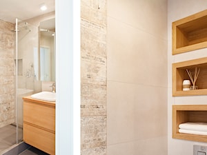 Sadyba - Średnia łazienka z oknem, styl nowoczesny - zdjęcie od Qbik Design