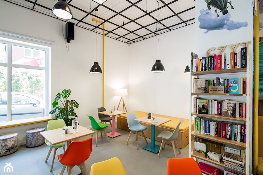 BIK BOOK CAFE - Wnętrza publiczne - zdjęcie od Qbik Design