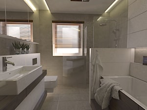 Projekt łazienki - Jaworzno - Łazienka, styl nowoczesny - zdjęcie od Zin Studio Nikola Kwasek