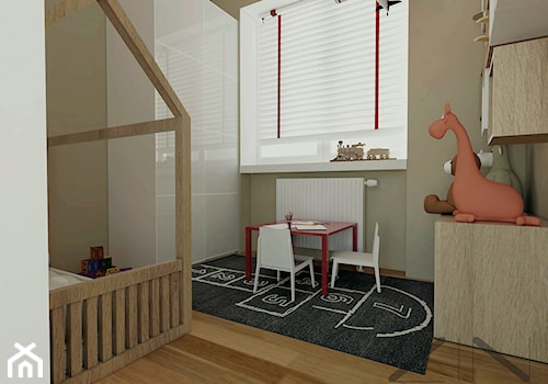 Mieszkanie Jaworzno - Średni szary pokój dziecka dla dziecka dla chłopca dla dziewczynki, styl skandynawski - zdjęcie od Zin Studio Nikola Kwasek