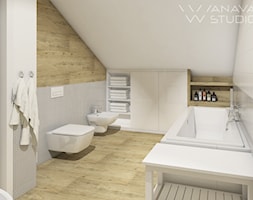 Skandi - Średnia na poddaszu bez okna łazienka, styl skandynawski - zdjęcie od Anava Studio - Homebook