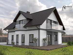 Projekt elewacji domu jednorodzinnego w Wałbrzychu