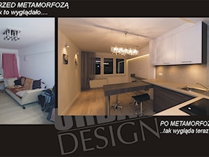 METAMORFOZA MAŁEJ KAWALERKI NA WARSZAWSKIEJ WOLI. - Kuchnia, styl minimalistyczny - zdjęcie od studio wnętrz URBAN-DESIGN Aleksandra Urban