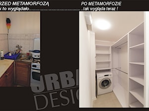 METAMORFOZA MAŁEJ KAWALERKI NA WARSZAWSKIEJ WOLI. - Garderoba, styl minimalistyczny - zdjęcie od studio wnętrz URBAN-DESIGN Aleksandra Urban