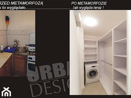 Aranżacje wnętrz - Garderoba: METAMORFOZA MAŁEJ KAWALERKI NA WARSZAWSKIEJ WOLI. - Garderoba, styl minimalistyczny - studio wnętrz URBAN-DESIGN Aleksandra Urban . Przeglądaj, dodawaj i zapisuj najlepsze zdjęcia, pomysły i inspiracje designerskie. W bazie mamy już prawie milion fotografii!