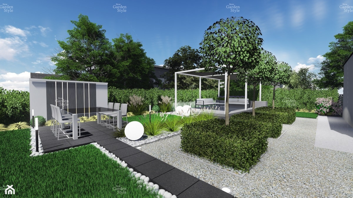 Projekt Gotowy - Moduł Ogrodowy NGS13 - zdjęcie od New Garden Style - design&construction - Homebook