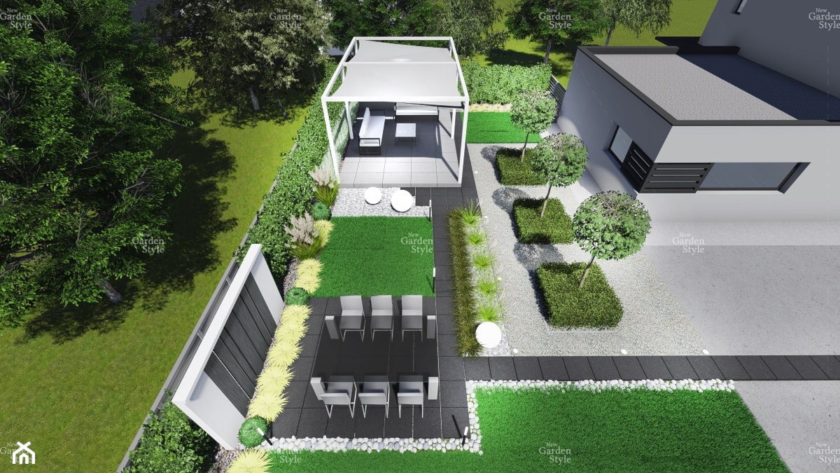 Projekt Gotowy - Moduł Ogrodowy NGS13 - zdjęcie od New Garden Style - design&construction - Homebook