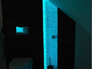 sypialnia z otwartą łazienką - Łazienka, styl nowoczesny - zdjęcie od AS DESIGN