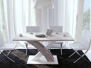 Mała biała jadalnia jako osobne pomieszczenie - zdjęcie od Meblejakchcesz