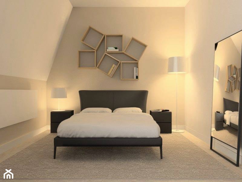 Dom w Otwocku - Sypialnia, styl minimalistyczny - zdjęcie od LIVING ROOM