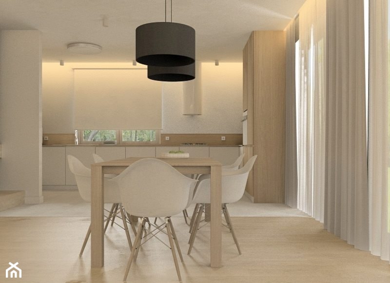 Dom w Otwocku - Jadalnia, styl minimalistyczny - zdjęcie od LIVING ROOM