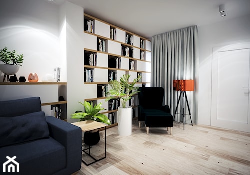 Europejska Resident - Mały biały salon, styl nowoczesny - zdjęcie od Studio projektowania wnętrz''Studio Aranżacji''