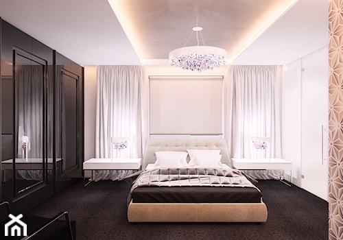 Z głębi duszy - Duża biała sypialnia, styl tradycyjny - zdjęcie od Studio projektowania wnętrz''Studio Aranżacji''