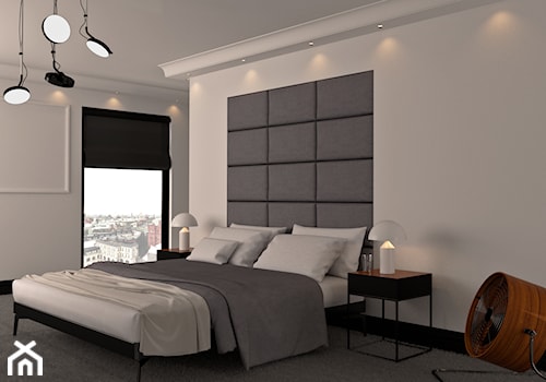 Klimatyczne M#3 - Sypialnia, styl nowoczesny - zdjęcie od Studio projektowania wnętrz''Studio Aranżacji''