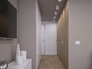 Pierwsze mieszkanie Kasi - Mały biały hol / przedpokój, styl nowoczesny - zdjęcie od Studio projektowania wnętrz''Studio Aranżacji''