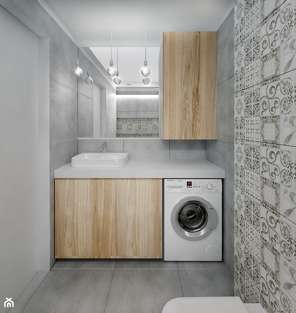 łazienka z patchworkiem - zdjęcie od Studio projektowania wnętrz''Studio Aranżacji'' - Homebook