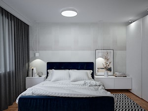 Gregor House - Średnia szara sypialnia, styl nowoczesny - zdjęcie od Studio projektowania wnętrz''Studio Aranżacji''