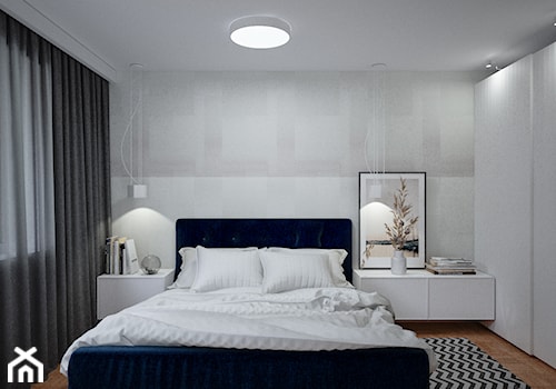 Gregor House - Średnia szara sypialnia, styl nowoczesny - zdjęcie od Studio projektowania wnętrz''Studio Aranżacji''