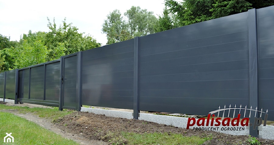 Nowoczesne ogrodzenie aluminiowe AL05 - zdjęcie od PALISADA.PL producent ogrodzeń