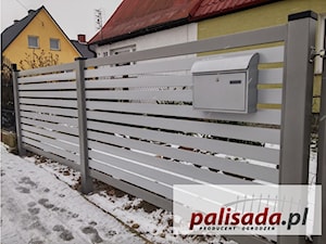 Nowoczesne ogrodzenie aluminiowe AL12 - zdjęcie od PALISADA.PL producent ogrodzeń