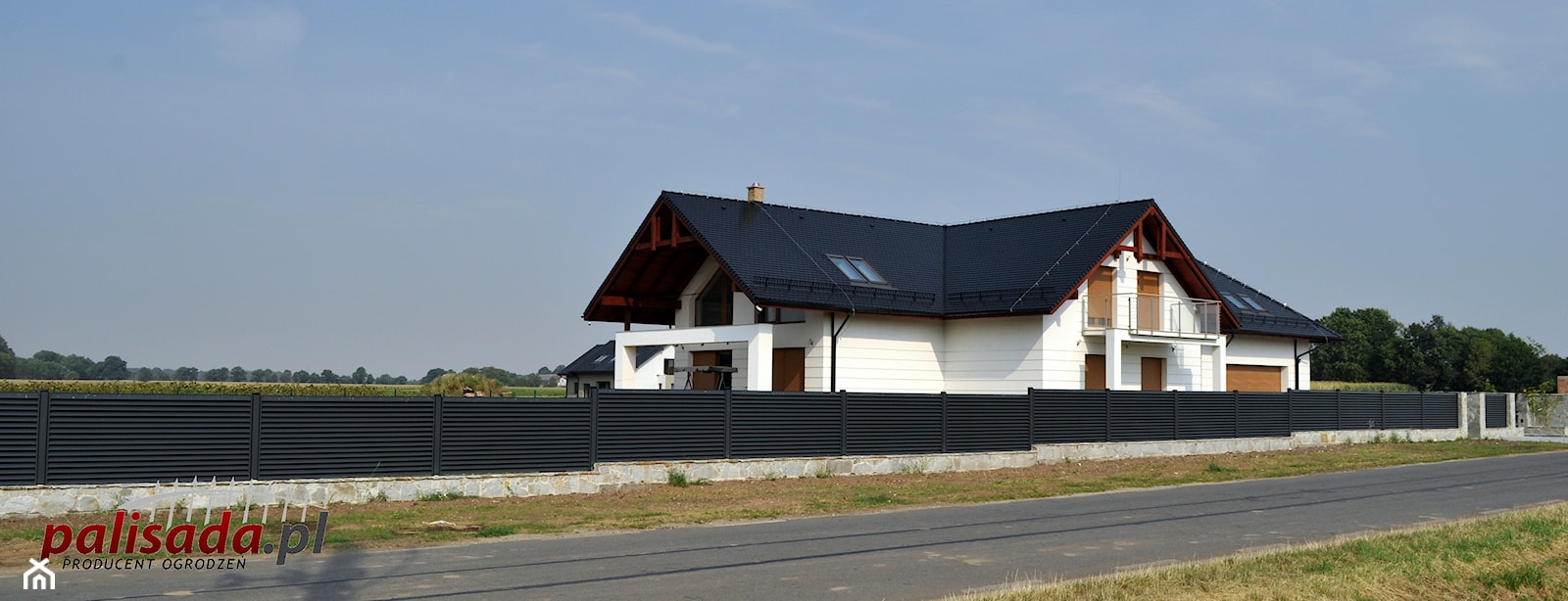 Ogrodzenie PK1 na murku - zdjęcie od PALISADA.PL producent ogrodzeń - Homebook