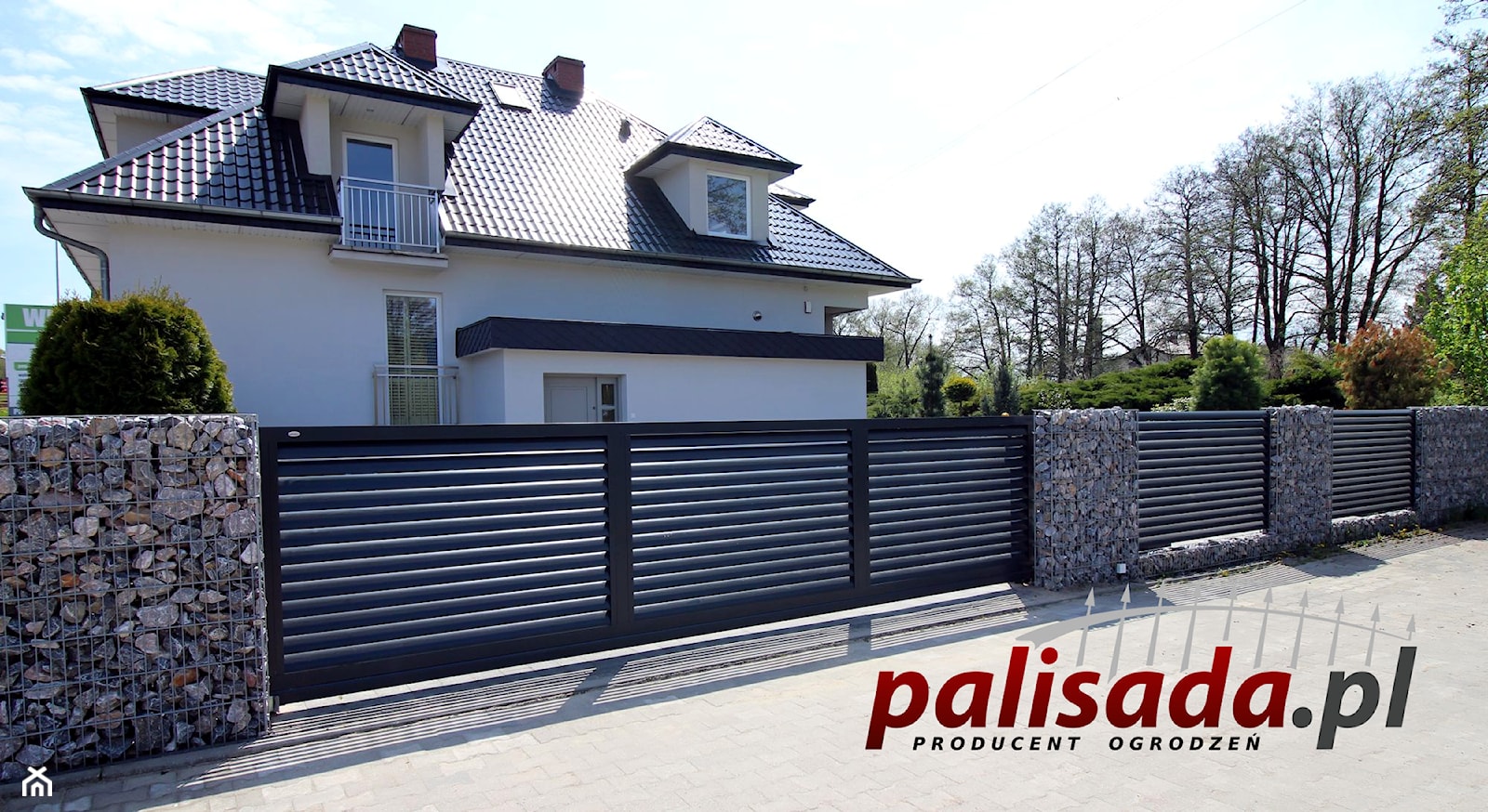 Nowoczesne ogrodzenie aluminiowe AL09 - zdjęcie od PALISADA.PL producent ogrodzeń - Homebook