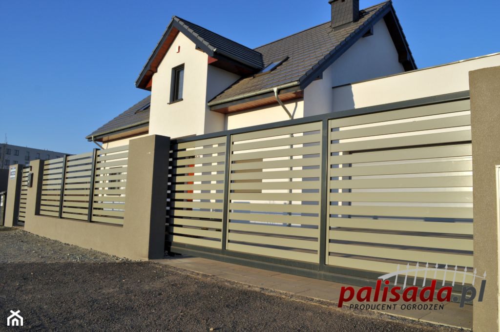 Nowoczesne ogrodzenie aluminiowe AL12 - zdjęcie od PALISADA.PL producent ogrodzeń - Homebook