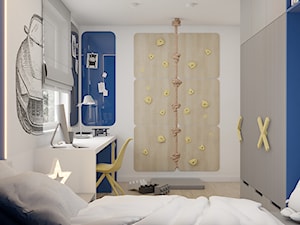Niebieski pokój dla chłopca - Pokój dziecka, styl nowoczesny - zdjęcie od Polilinia Design