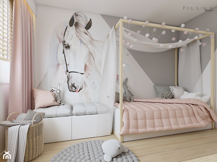 Pokój dziewczynki - dom Piekary Śląskie - Pokój dziecka, styl nowoczesny - zdjęcie od Polilinia Design