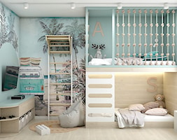 Tropikalny pokój dla rodzeństwa - Pokój dziecka, styl nowoczesny - zdjęcie od Polilinia Design - Homebook