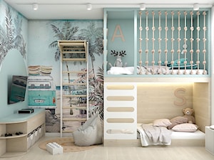 Tropikalny pokój dla rodzeństwa - Pokój dziecka, styl nowoczesny - zdjęcie od Polilinia Design